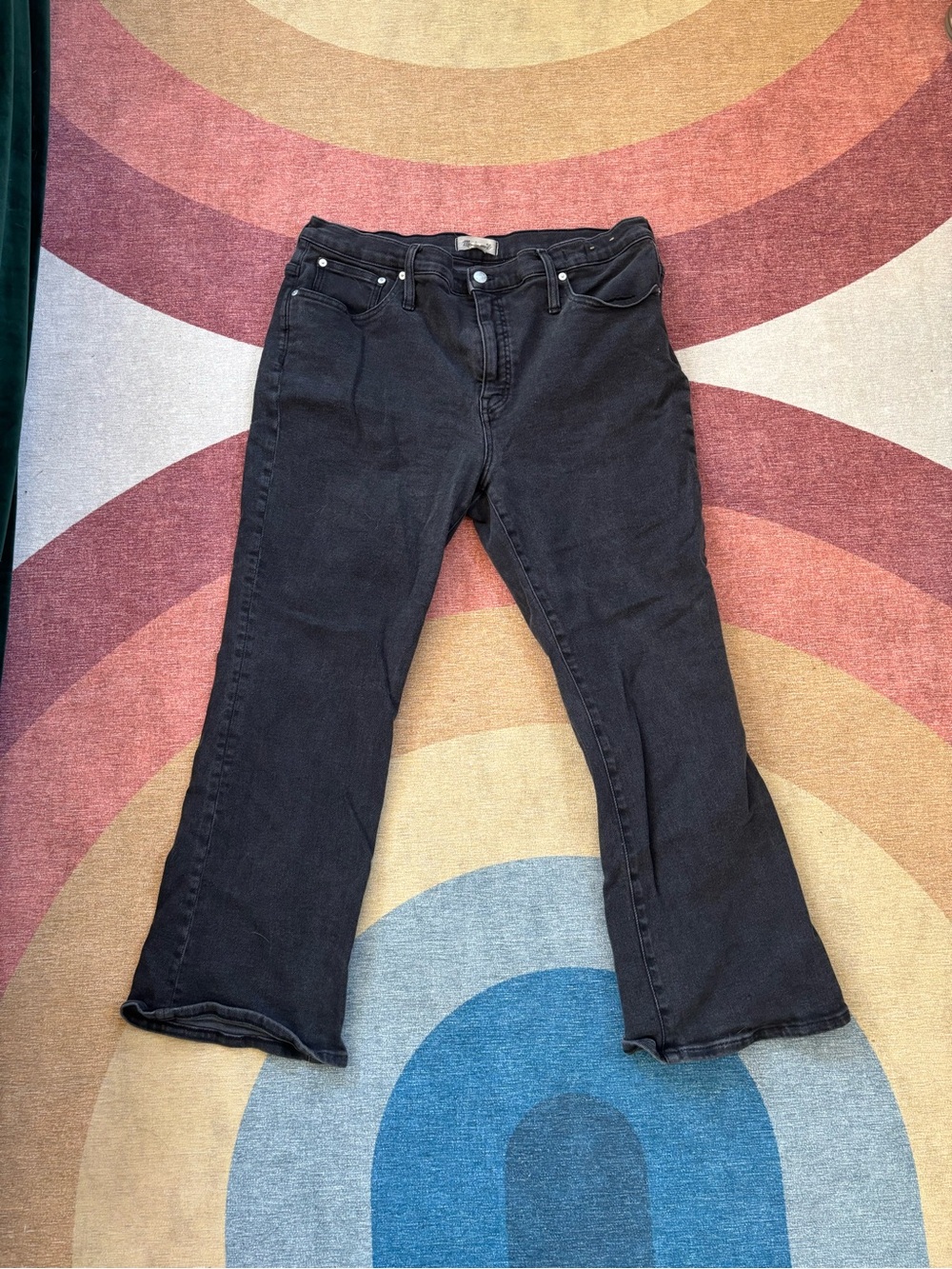 Madewell Black Flare Jeans
